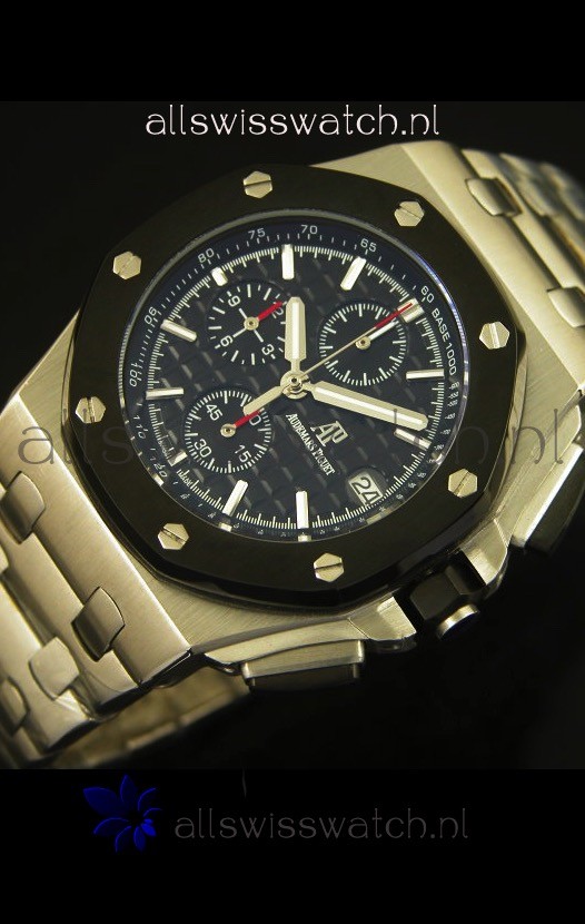 IMG_9086 Audemars Piguet Royal Oak Offshore in Black Dial - Steel Case 3