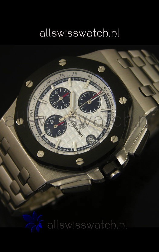 IMG_9086 Audemars Piguet Royal Oak Offshore in White Dial - Steel Case 3