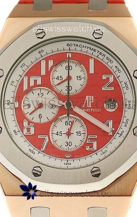 IMG_9086 Audemars Piguet Royal Oak Offshore Limited Edition SingaporeGP 2008 in Red Dial 3