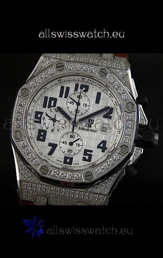 IMG_9086 Audemars Piguet Royal Oak Offshore Quartz with Diamonds Bezel 3
