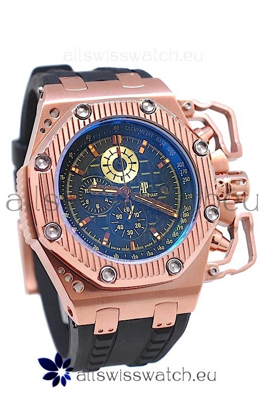 IMG_9086 Audemars Piguet Royal Oak Offshore Limited Edition Survivor Rose Gold in Black Dial 3