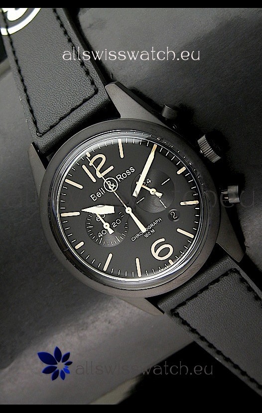 IMG_9086 Bell and Ross BR126 Vintage Quartz in PVD Casing 3