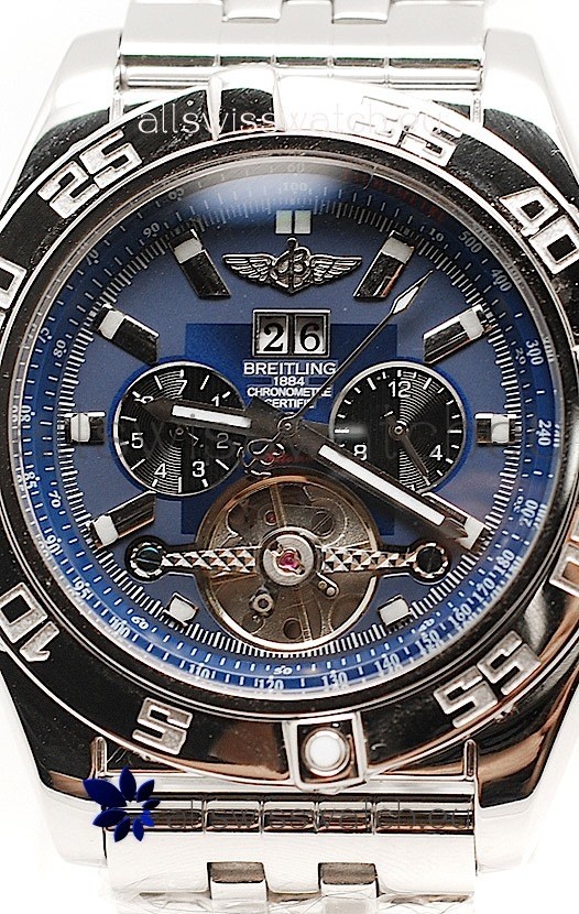 IMG_9086 Breitling Chronograph Chronometre in Blue Dial 3