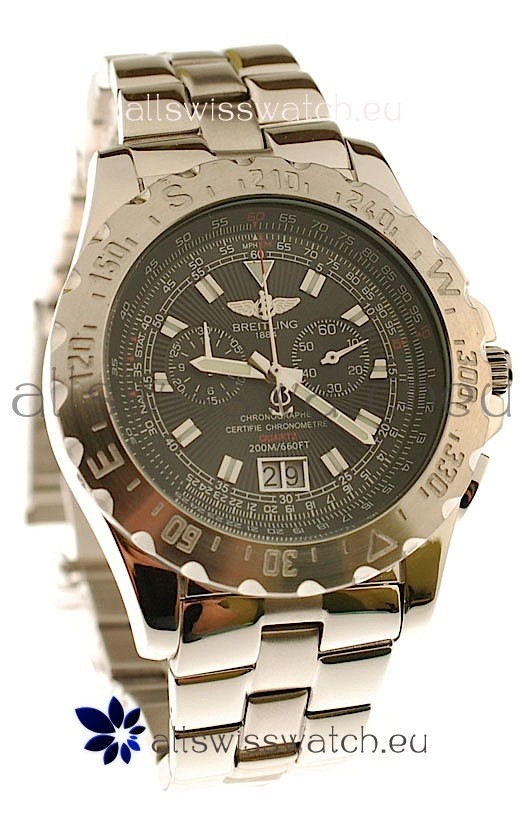 IMG_9086 Breitling Chronograph Chronometre in Black Dial 3