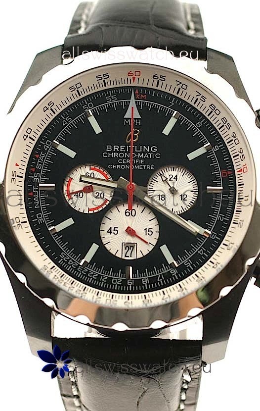 Breitling Chrono-Matic Chronometre in Black Strap 3