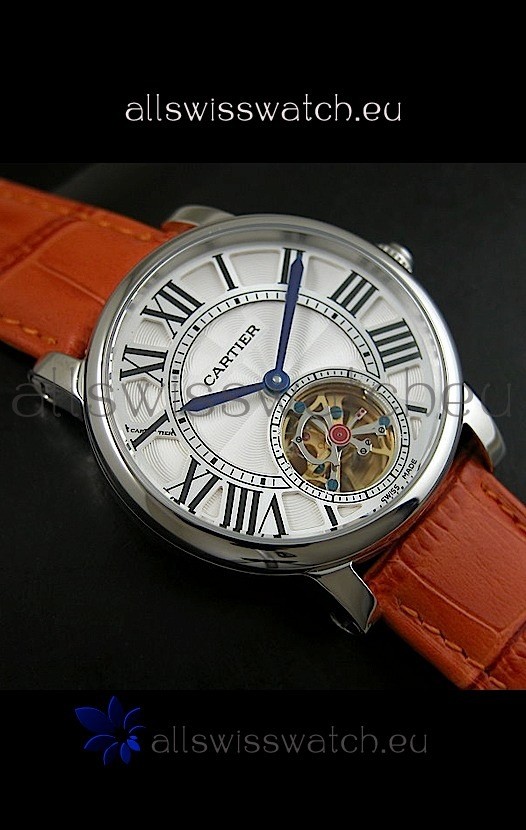 Cartier Ronde de Tourbillon in Brown Strap 3