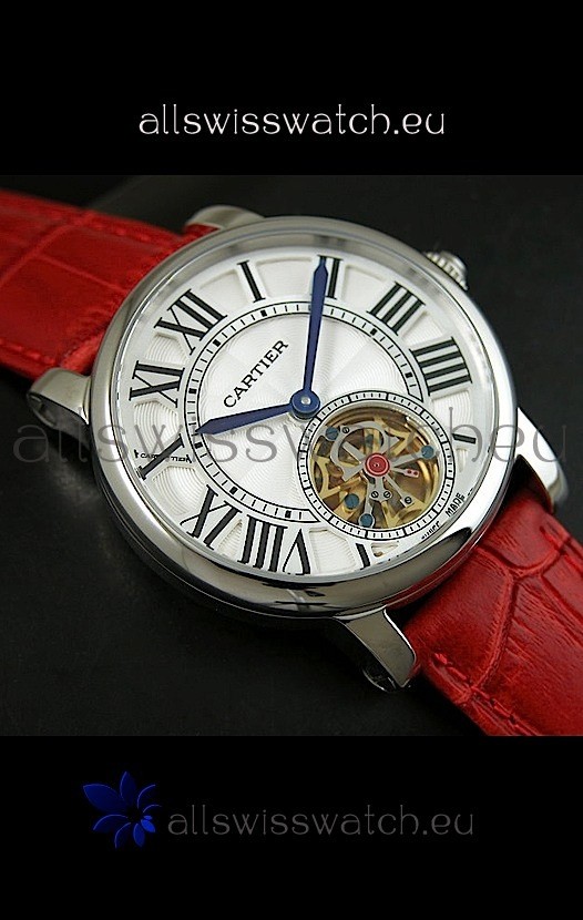 Cartier Ronde de Tourbillon in Red Strap 3