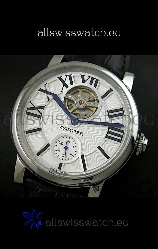 Ballon De Cartier Flying Tourbillon - Black Strap 3