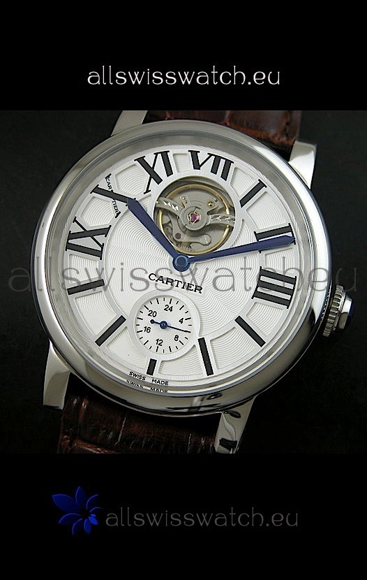 IMG_9086 Ballon De Cartier Flying Tourbillon - Brown Strap 3