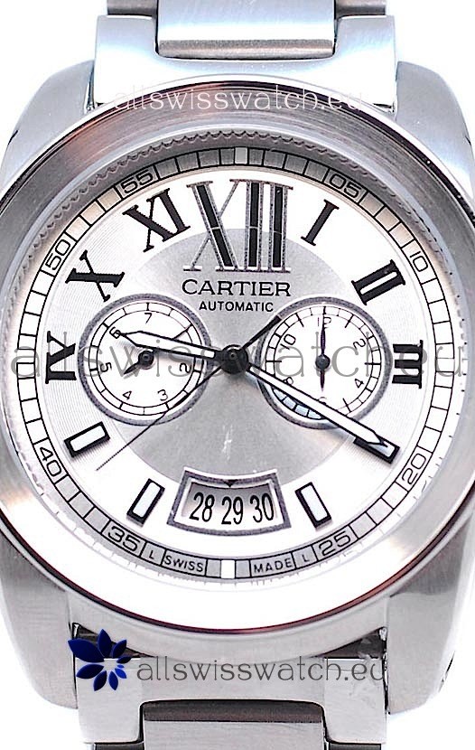 IMG_9086 Calibre De Cartier Automatic in White Dial 3