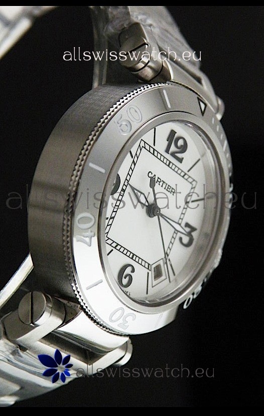 IMG_9086 Cartier Pasha De Seatimer Quartz in White Dial 3