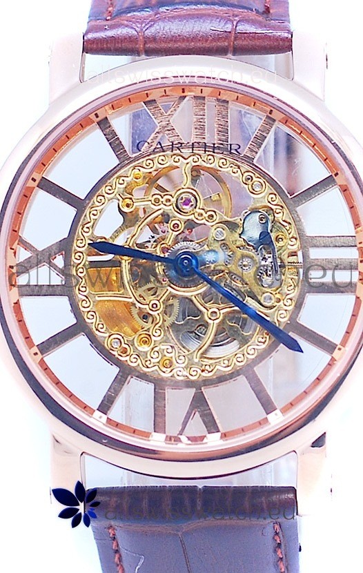 IMG_9086 Ronde De Cartier Skeleton Rose Gold 3