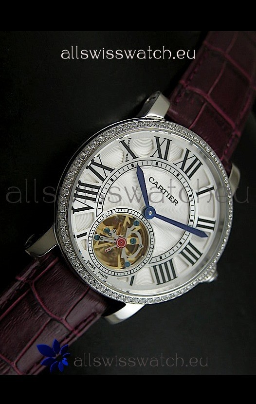 IMG_9086 Cartier Ronde de Tourbillon in Diamond Bezel 3