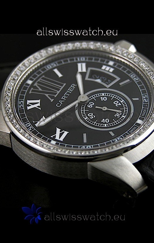 IMG_9086 Cartier Calibre de in Black Dial 3