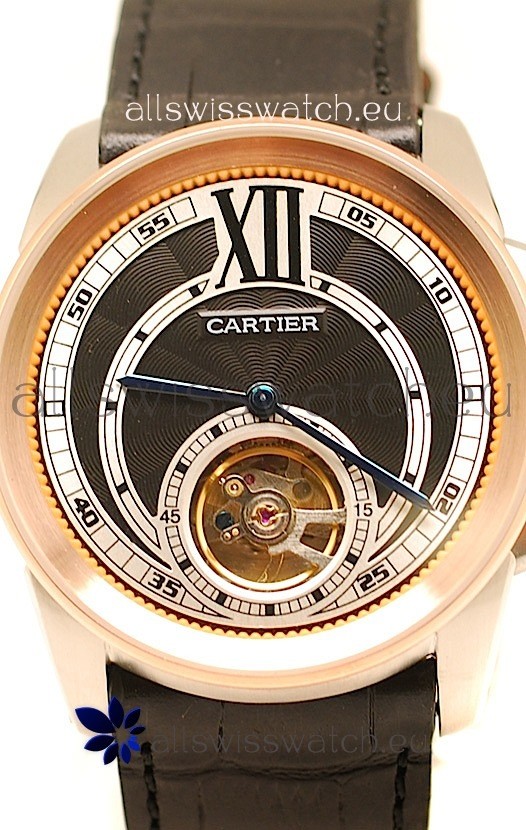 IMG_9086 Calibre de Cartier Flying Tourbillon Rose Gold in Black Dial 3