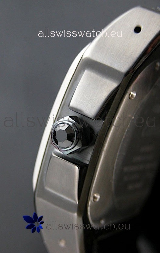 IMG_9086 Cartier Santos 100 with Titanium Bezel 3