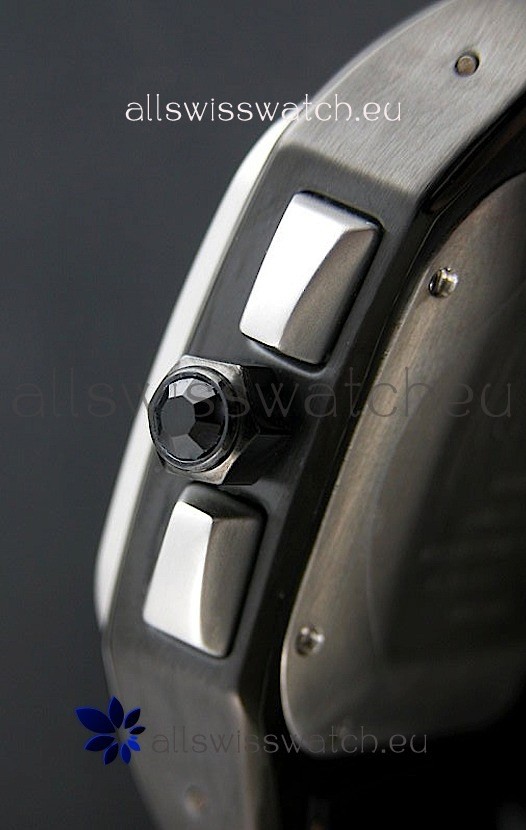 IMG_9086 Cartier Santos 100 in Black Dial 3