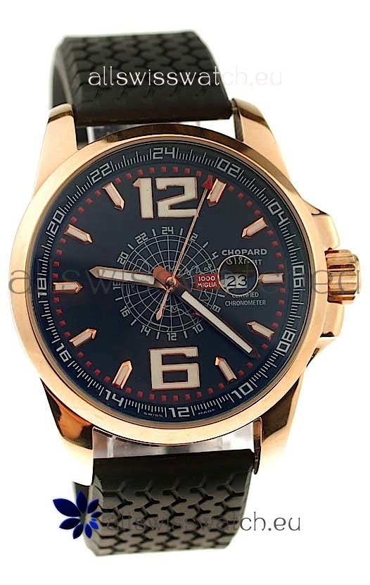 IMG_9086 Chopard 1000 Miglia GT XL GMT Gold in Dark Blue Dial 3