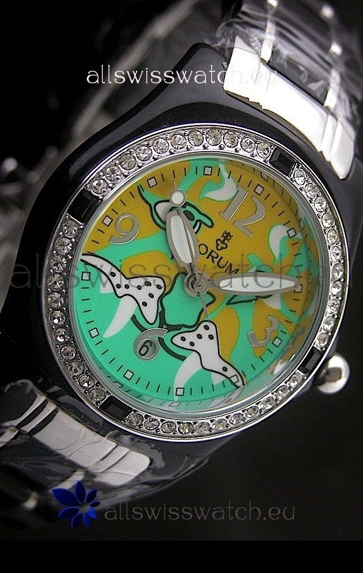 IMG_9086 Corum Imitation Ceramics in Light Green & Yellow Dial 3