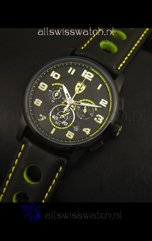 IMG_9086 Scuderia Ferrari Heritage Chronograph in Black Steel 3