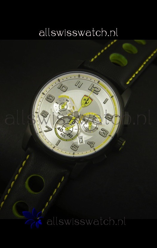 IMG_9086 Scuderia Ferrari Heritage SF107 Chronograph in Black Steel 3
