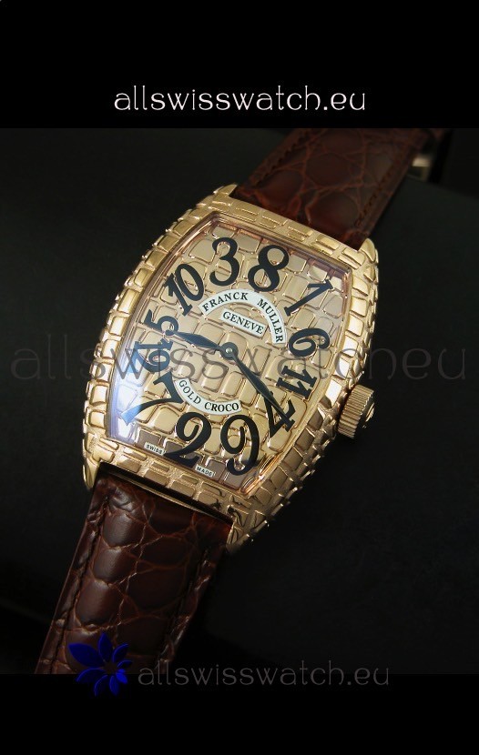 IMG_9086 Franck Muller Casablanca Gold Croco in Gold Case 3