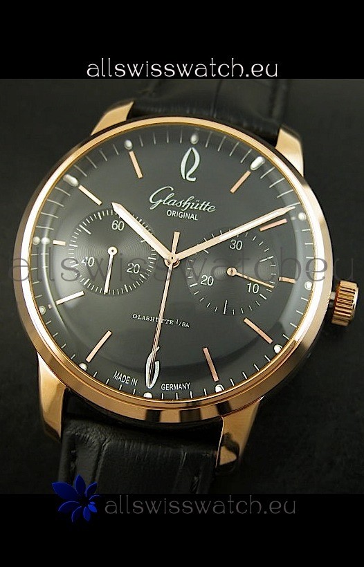 IMG_9086 Glashuette Senator in 18K Pink Gold Case 3