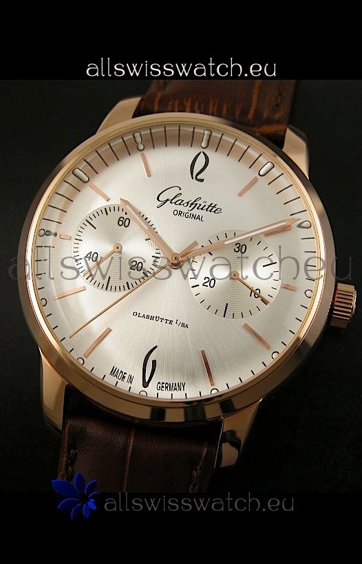 IMG_9086 Glashuette Senator in 18K Pink Gold Case 3