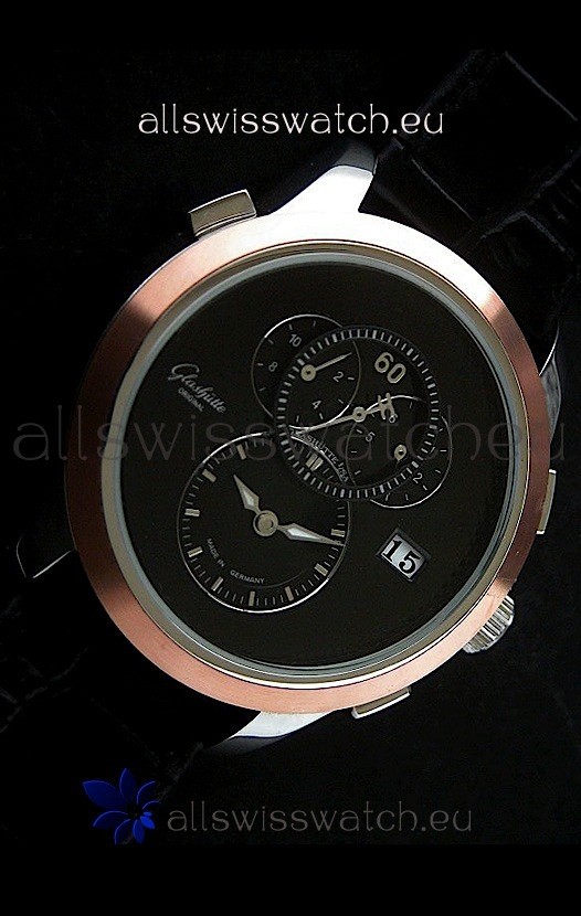 IMG_9086 Glashuette ST. Steel in Black Dial 3