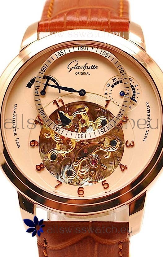IMG_9086 Glashutte Panaomatic Regulator Tourbillon Pink Gold 3