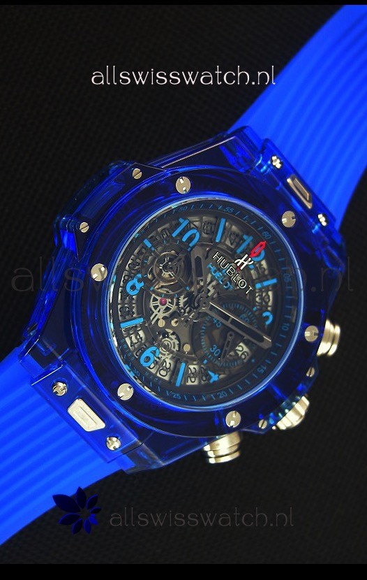 IMG_9086 Hublot Big Bang Unico Blue Sapphire Quartz 45MM 3