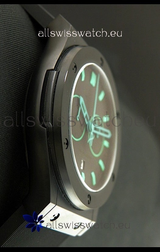 IMG_9086 Hublot Big Bang Classic Fusion Chrono with Green Markers Ceramic Case 3