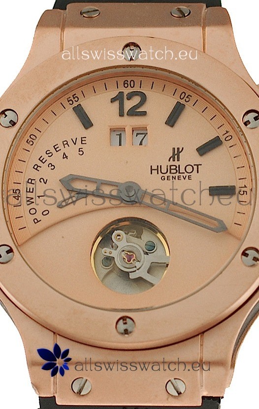 IMG_9086 Hublot Big Bang Big Date Power Reserve Tourbillon in Pink Gold 3