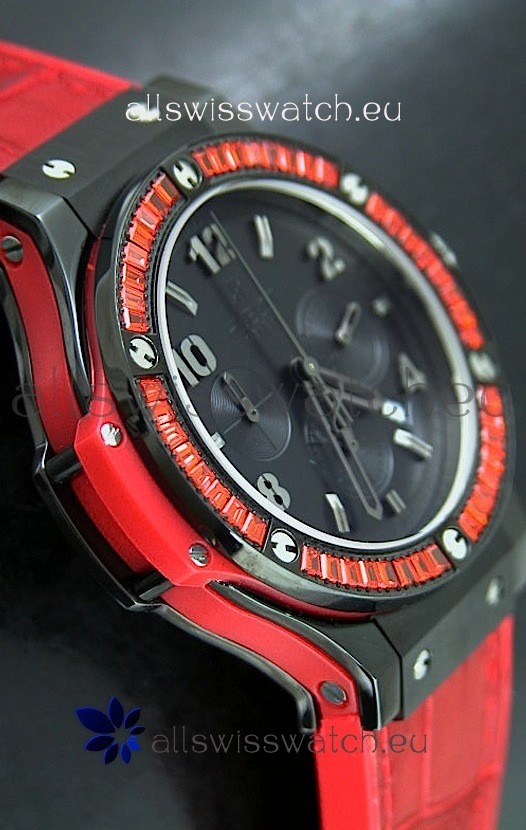 Hublot Big Bang All Black Edition Quartz with Diamonds 3