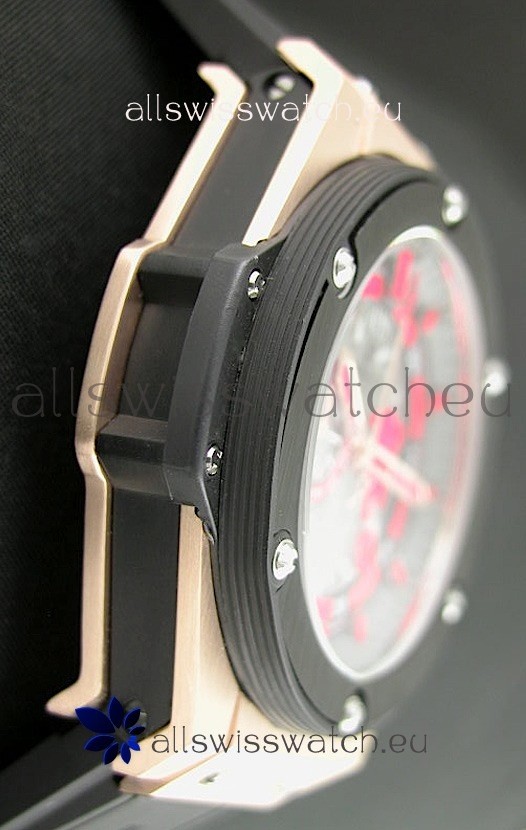 IMG_9086 Hublot Big Bang King Power Manchester United Japanese Rose Gold 3