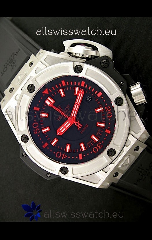 IMG_9086 Hublot King Power Diver 4000m in Red Markers 3