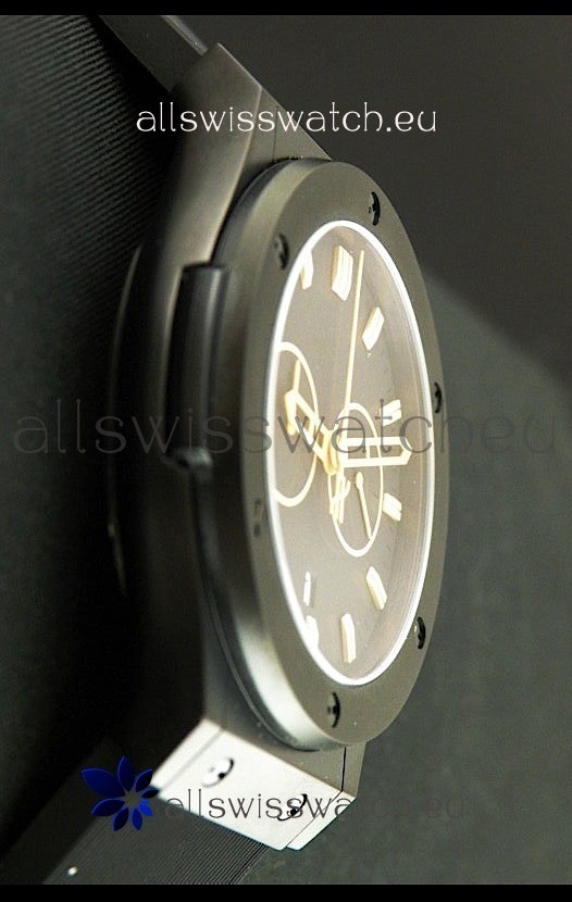 Hublot Big Bang Classic Fusion Chrono with Yellow Markers Ceramic Case 3