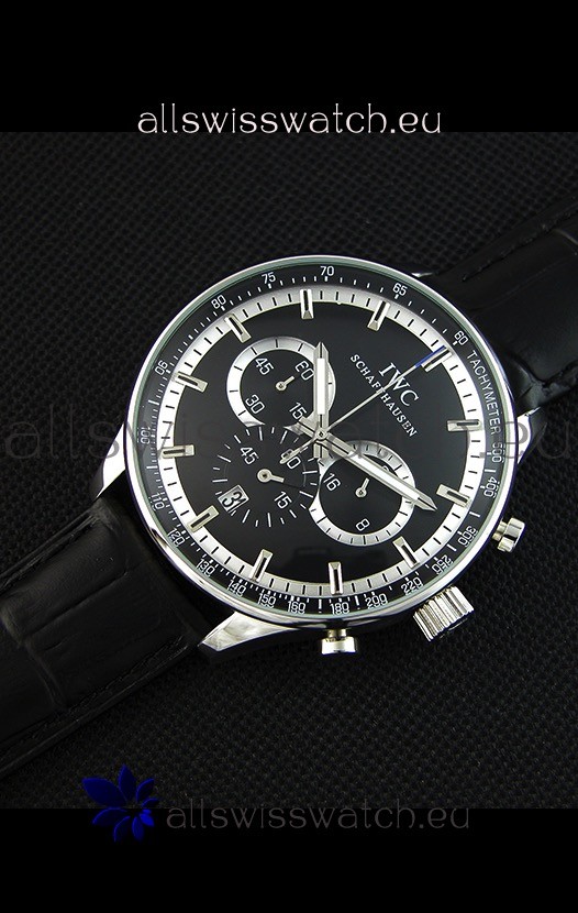 IMG_9086 IWC Schaffhausen Quartz Movement in Black Dial 3