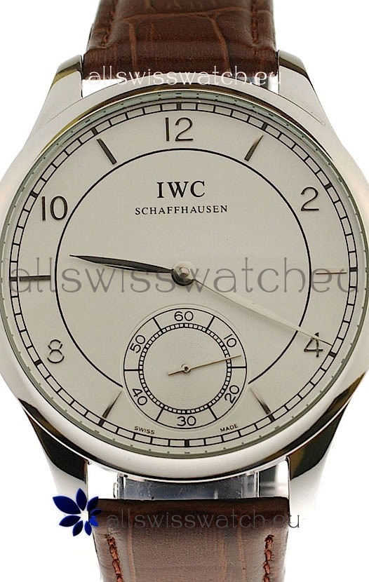 IMG_9086 IWC Portugese Automatic Steel in Brown Strap 3