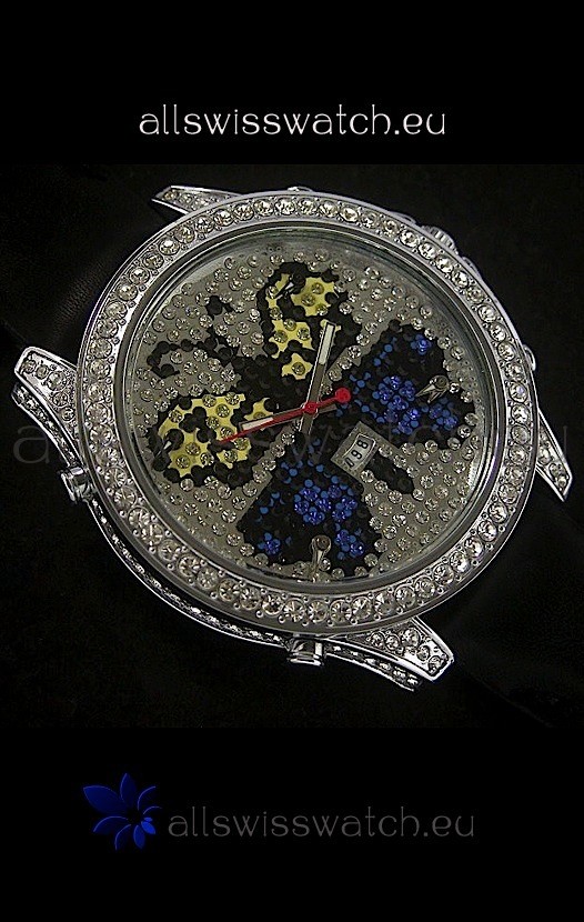 IMG_9086 Five Time Zones J&C Clone in Full Diamonds 3