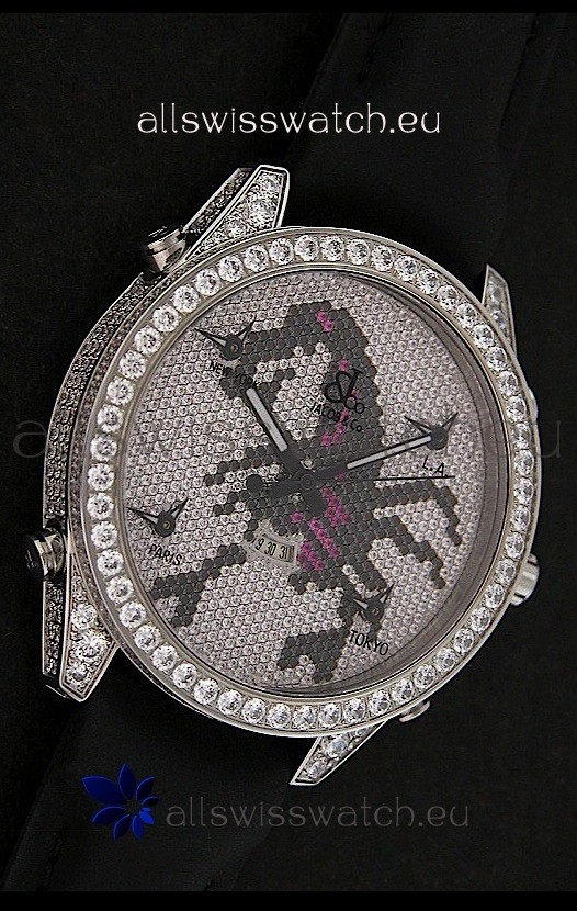 IMG_9086 Five Time Zones J&C Clone in Full Diamonds 3