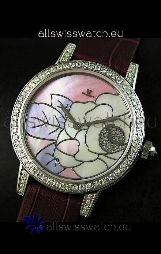 IMG_9086 Jaeger LeCoultre Quartz Movement Ladies - Brown Strap 3