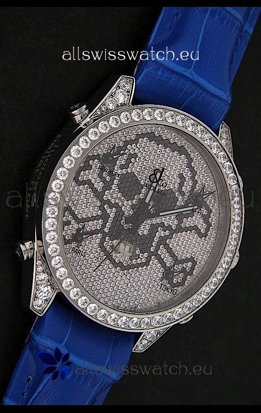 IMG_9086 Five Time Zones J&C Skull Quartz in Full Diamonds 3