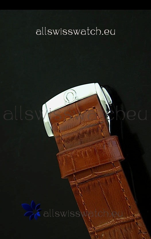 IMG_9086 Omega Seamaster Railmaster in Brown Leather Strap 3