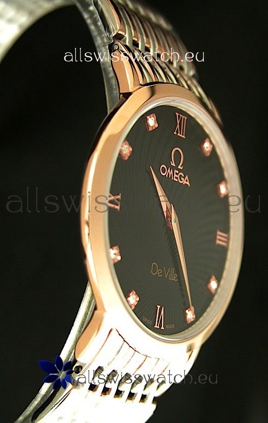 IMG_9086 Omega DeVelie Rose Gold in Black Dial 3