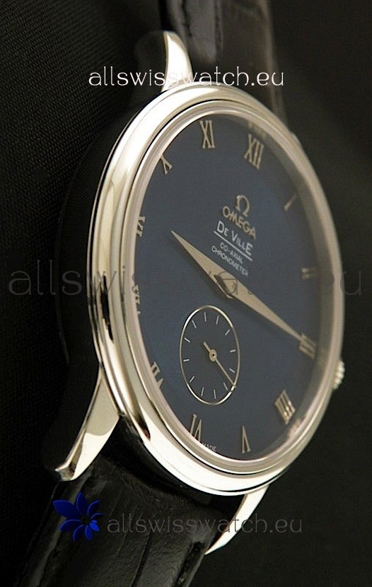 IMG_9086 Omega DeVelie Co-Axial Chronometer Steel in Dark Blue Dial 3