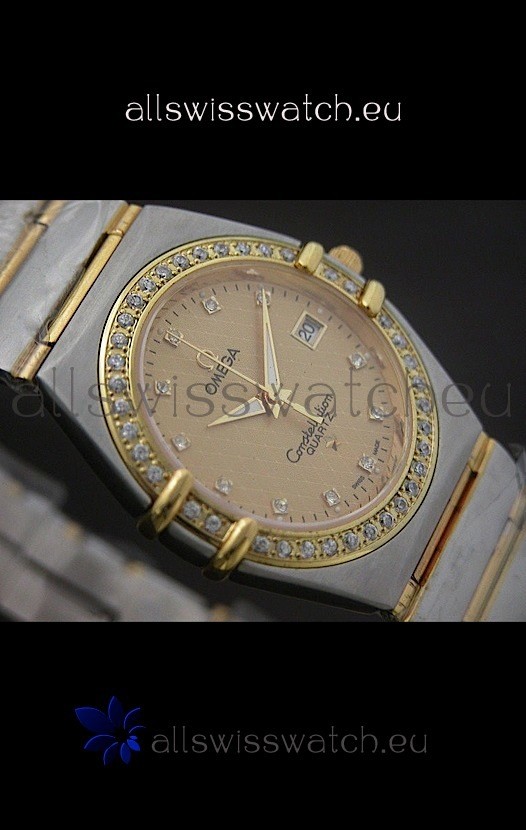 IMG_9086 Omega Constellation Quartz in Yellow Gold Dial 3