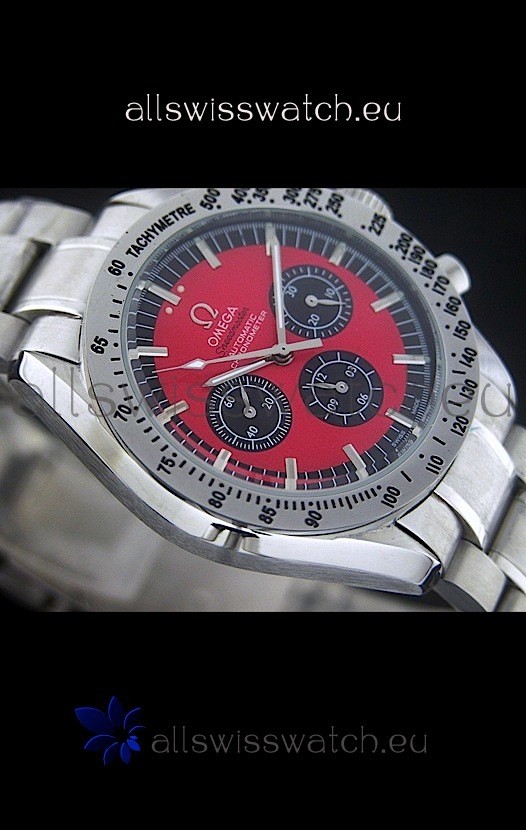 IMG_9086 Omega Speedmaster Racing Michael Schumacher Edition in Red Dial 3