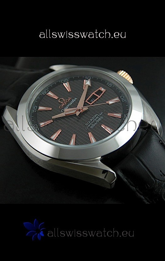 IMG_9086 MEGA Seamaster Aqua Terra 150M Co-Axial in Black Dial 3