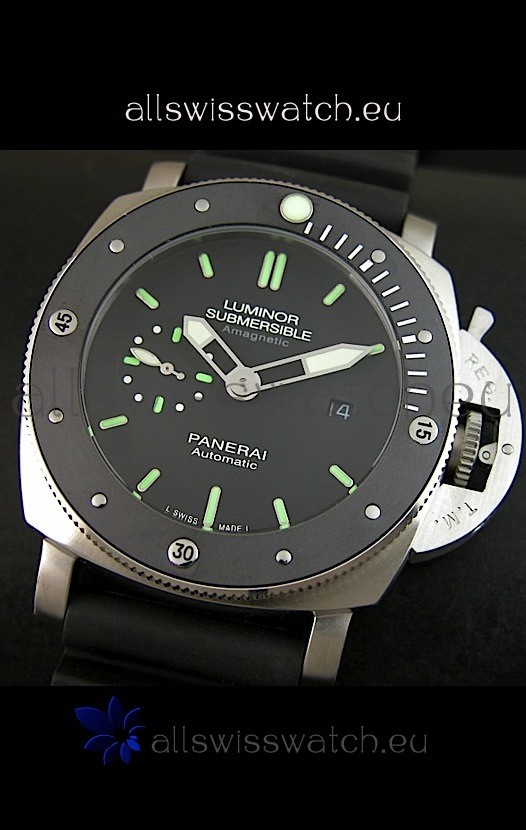 IMG_9086 Panerai Luminor Submersible PAM389 Stainless Steel 3